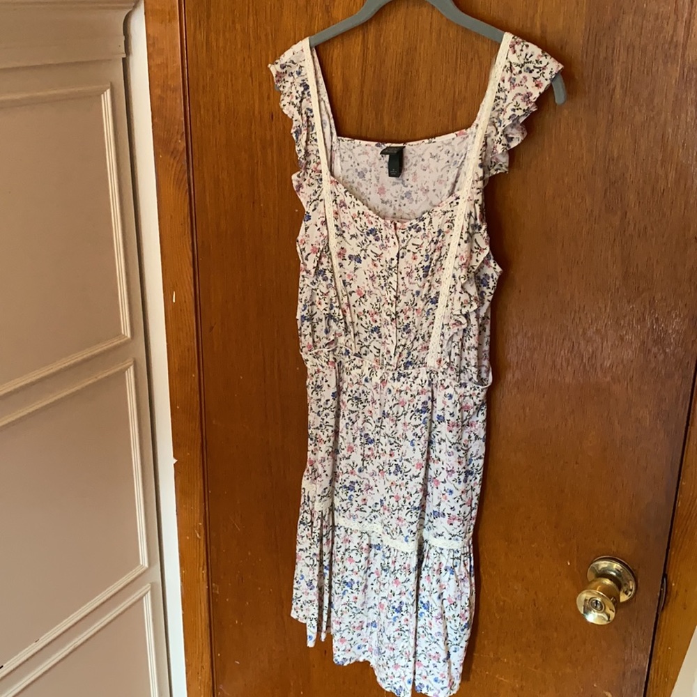 NWT wild fable Floral Apron Dress - Medium